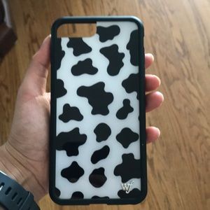 Wildflower cow print case - iPhone 7 or 8 plus